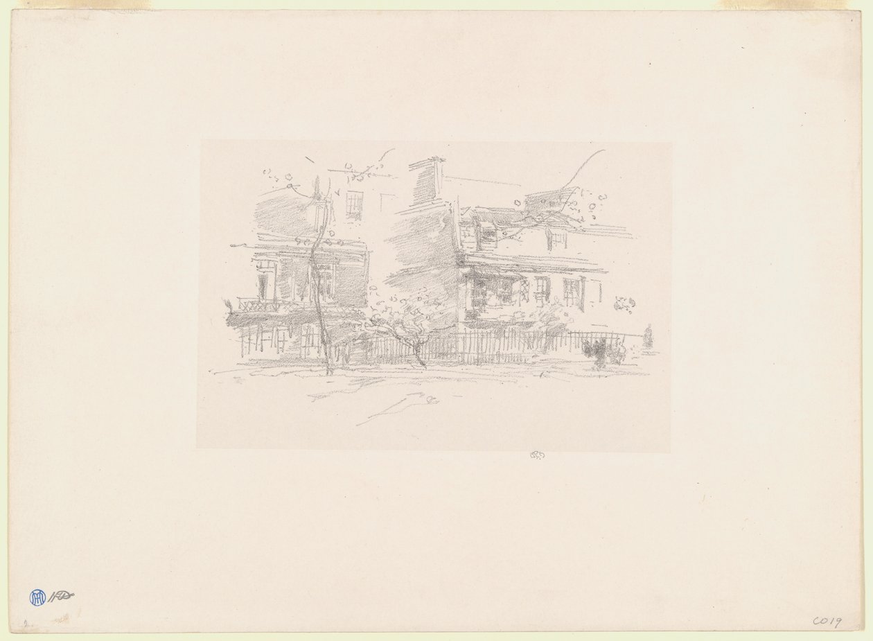 Lindsey Row, Chelsea autorstwa James McNeill Whistler