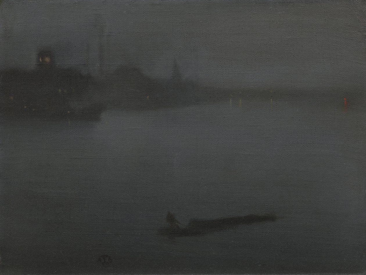 Nokturn w kolorze niebieskim i srebrnym autorstwa James Abbott McNeill Whistler
