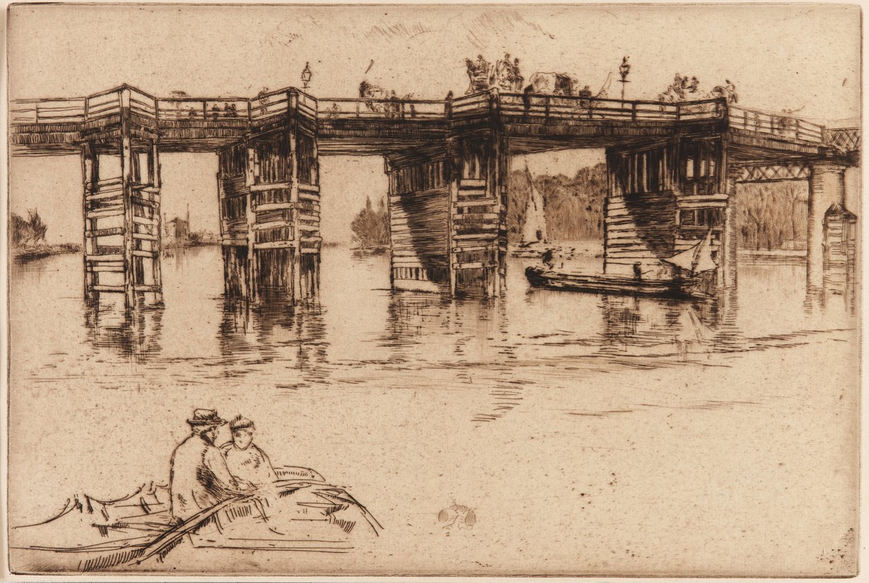 Stary most Putney autorstwa James Abbott McNeill Whistler