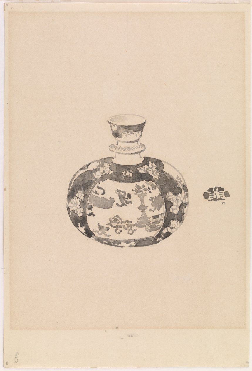 Oviform Imbir-Słoik z pokrywką w kształcie dzwonu autorstwa James Abbott McNeill Whistler