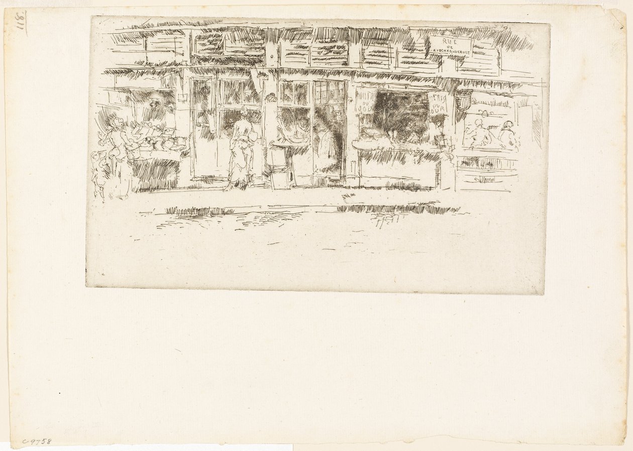 Rue de la Rochefoucauld autorstwa James Abbott McNeill Whistler