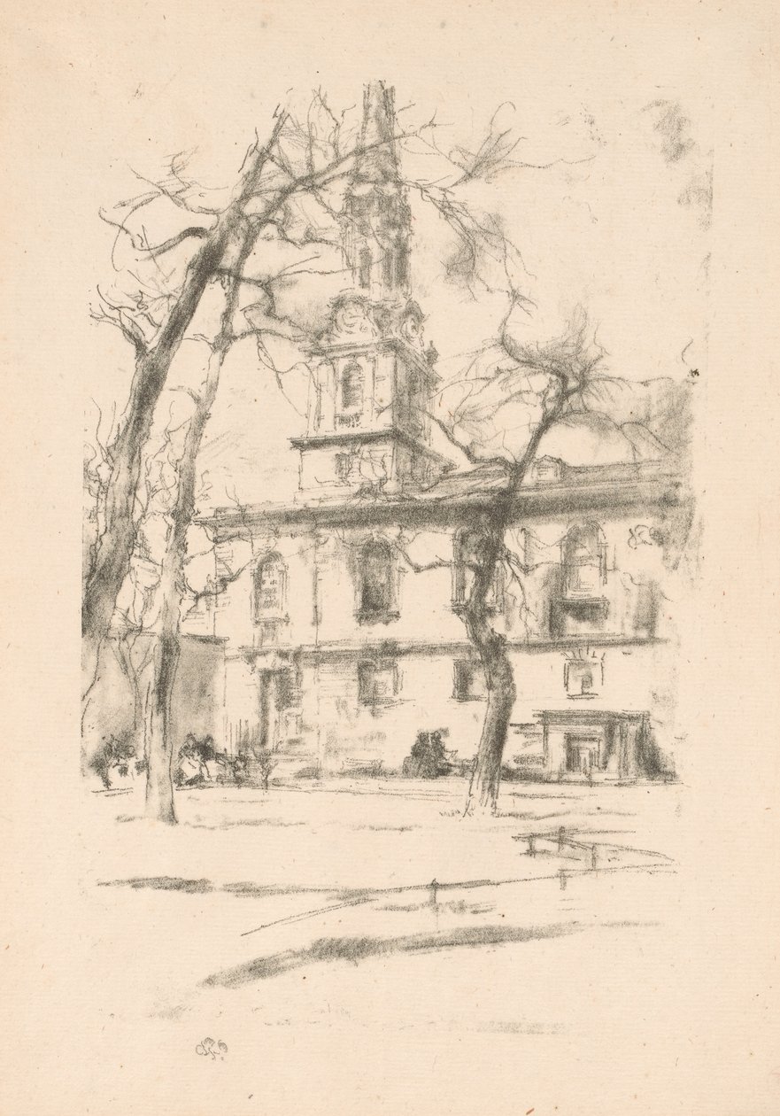 St Giles-in-the-Fields autorstwa James Abbott McNeill Whistler