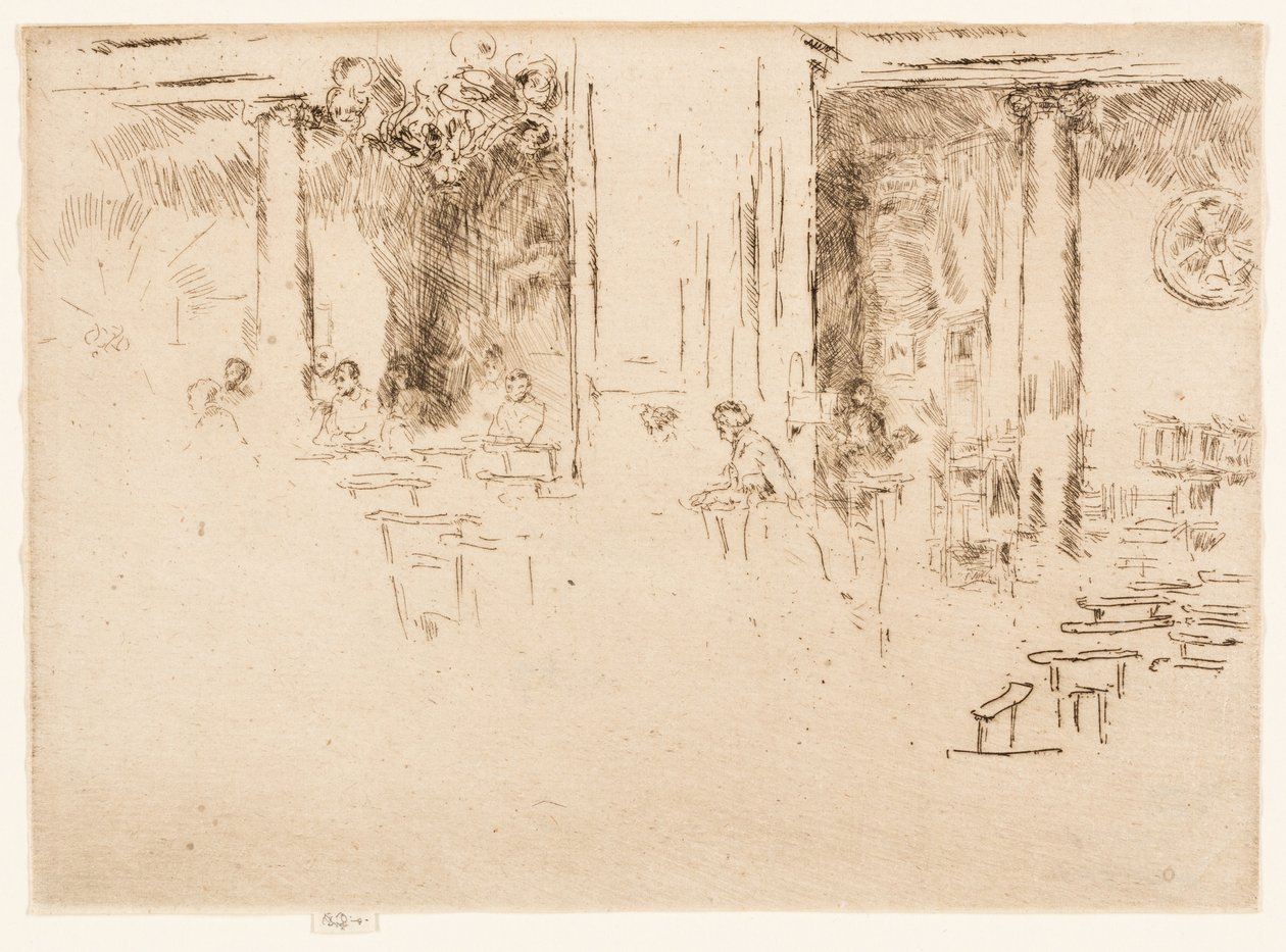 Kościół - Bruksela (Adoracja) autorstwa James Abbott McNeill Whistler