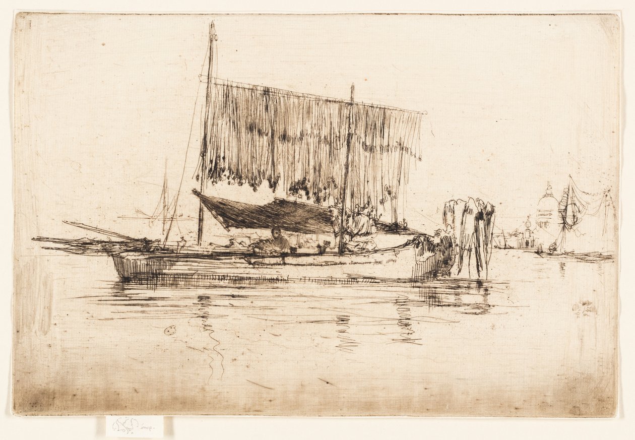 Łódź rybacka autorstwa James Abbott McNeill Whistler