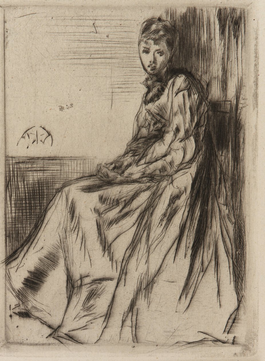 List (Maud, siedząca) autorstwa James Abbott McNeill Whistler