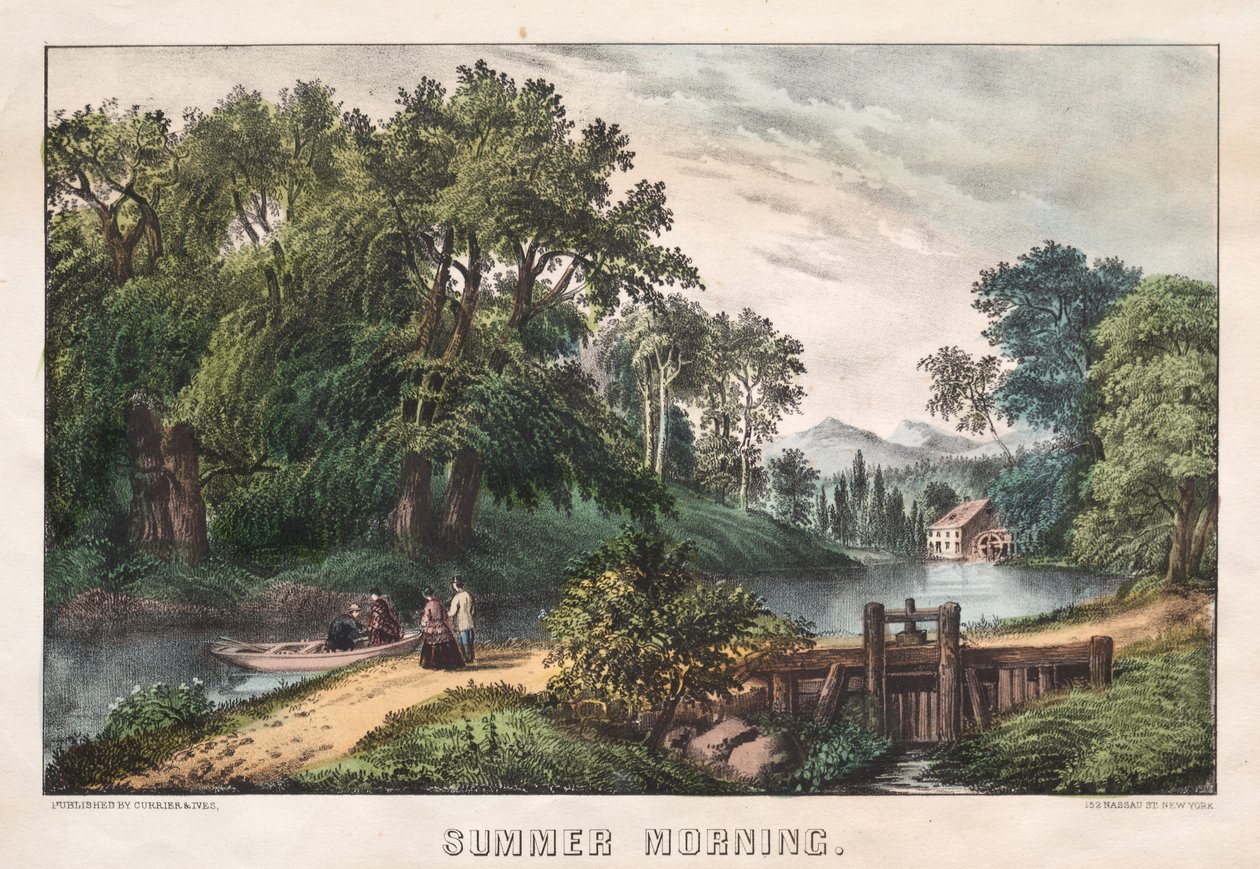Letni poranek, ok. godz. 1838-72. autorstwa James Merritt Ives