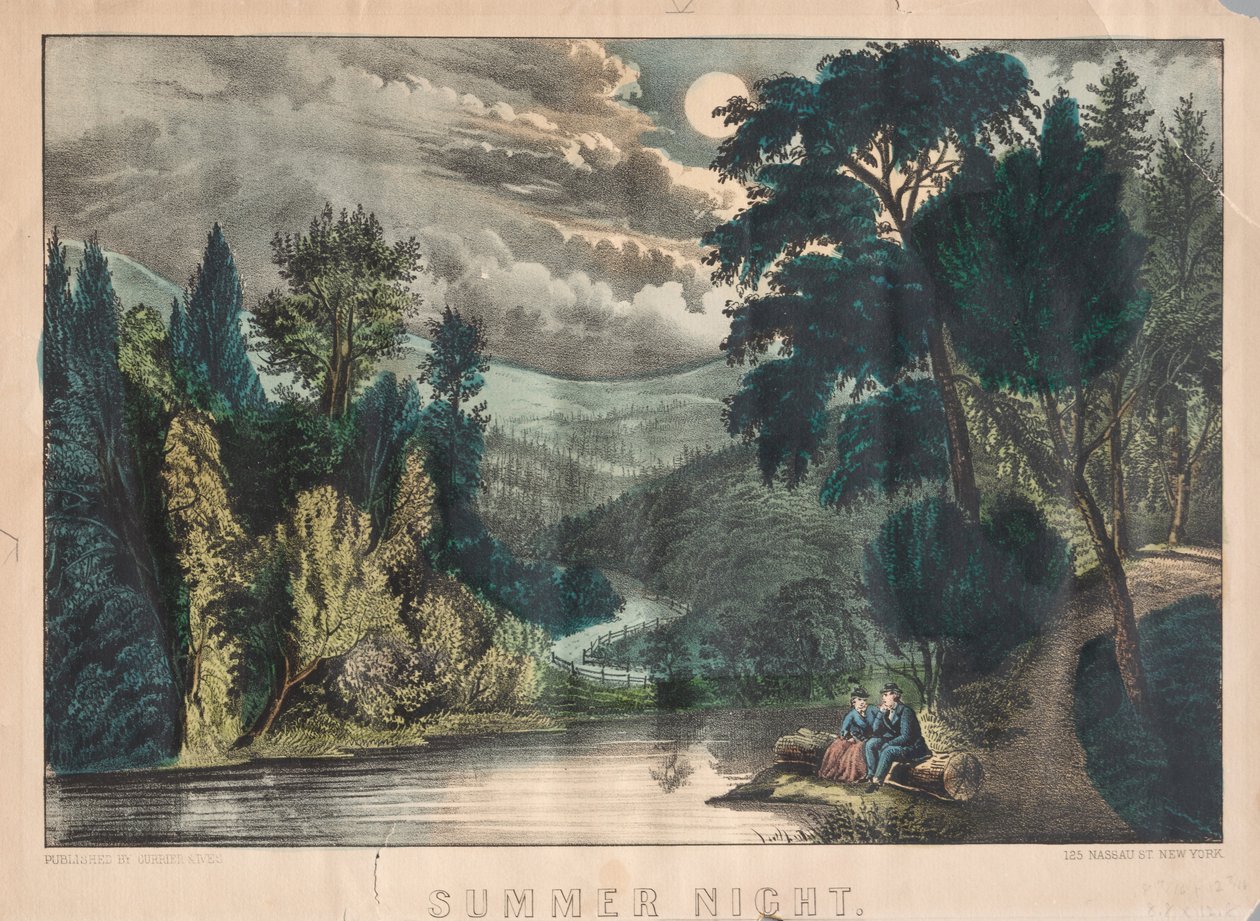 Letnia noc. autorstwa James Merritt Ives