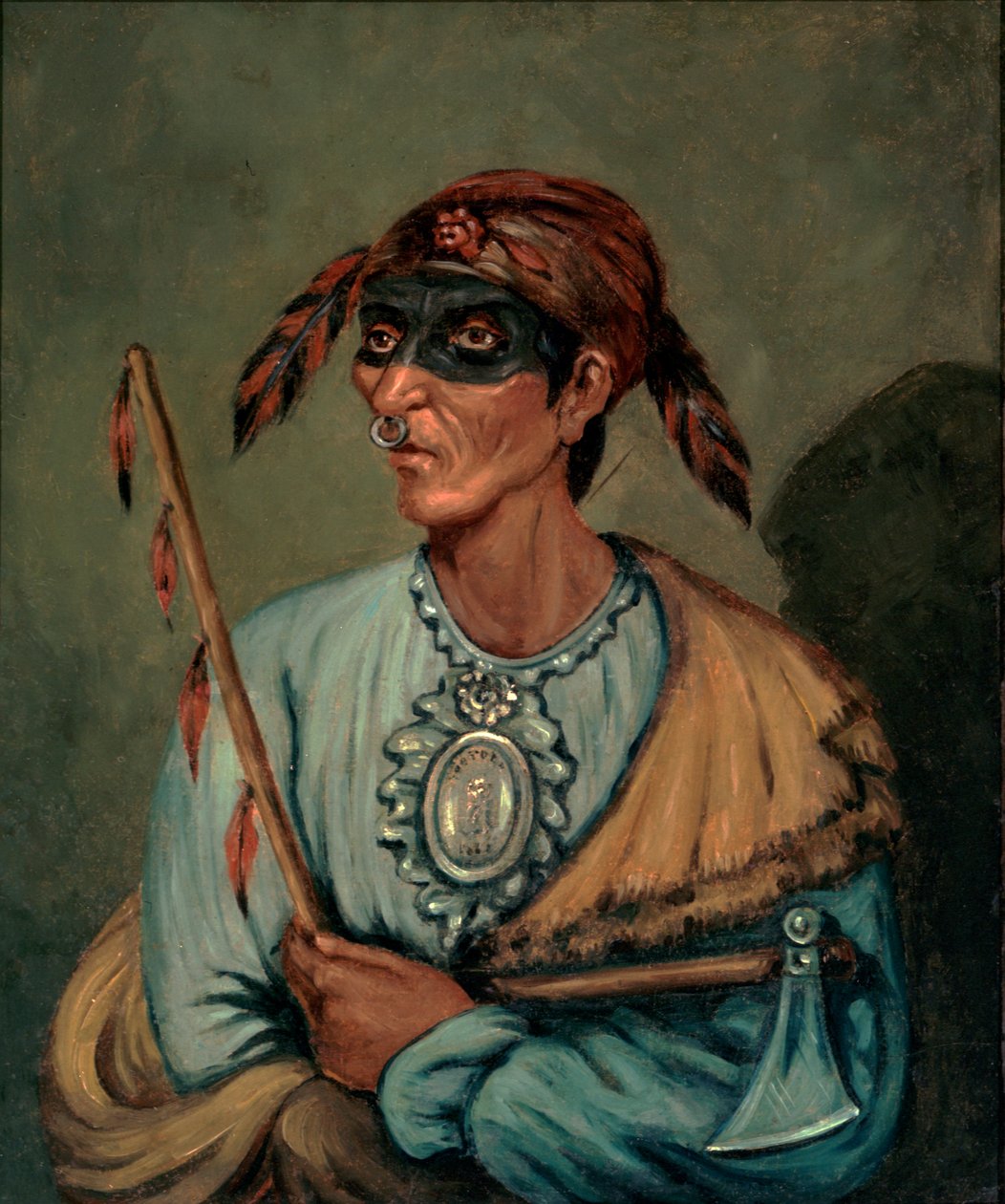 Portret Me-No-Quet, 1827 autorstwa James Otto Lewis