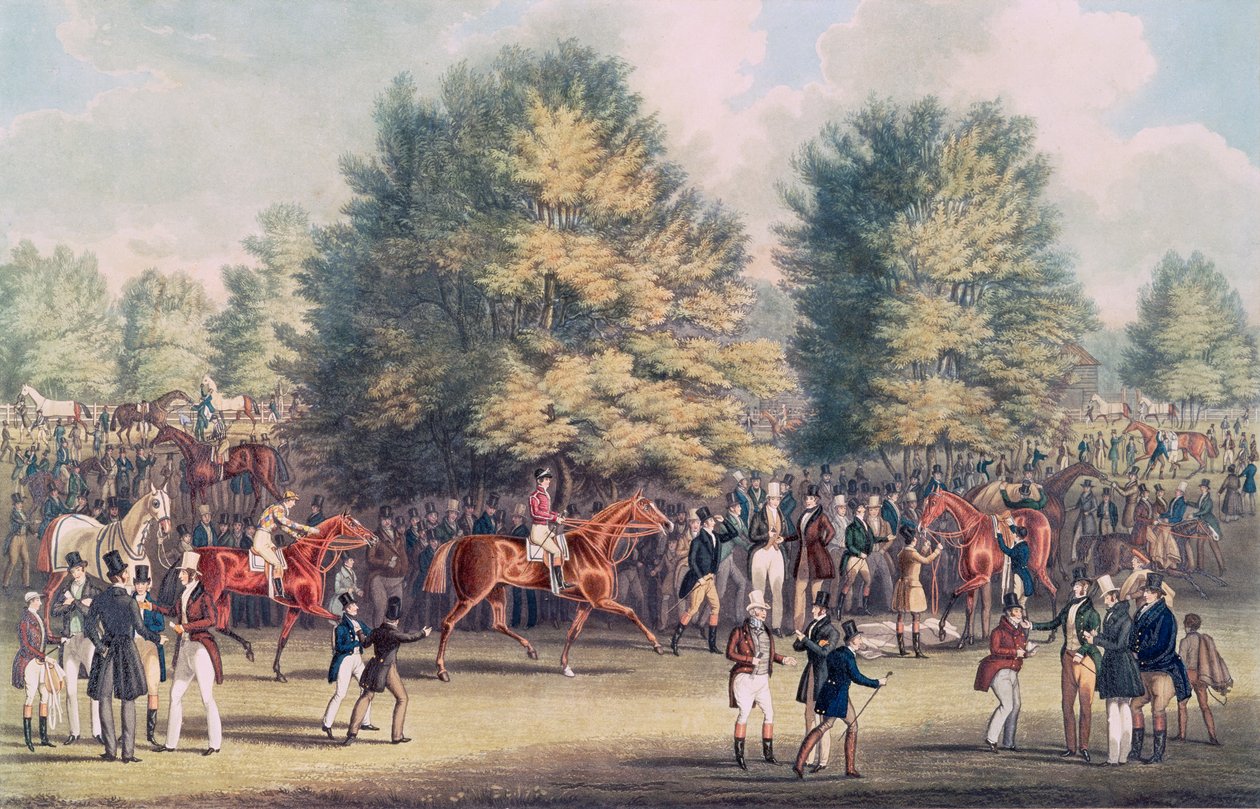Epsom, siodłanie w labiryncie autorstwa James Pollard