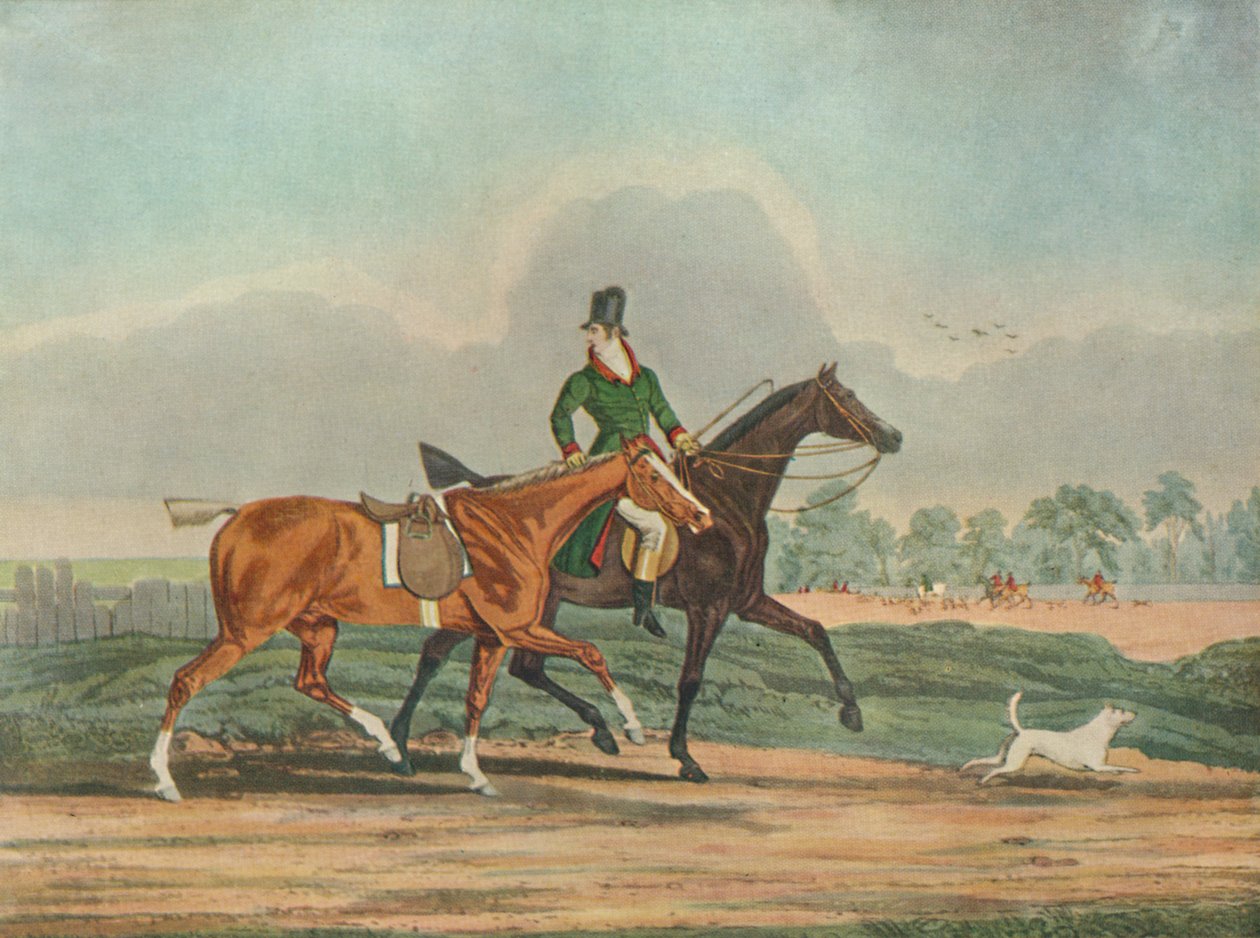 Łowcy w Covertside, początek XIX wieku, 1929 autorstwa James Pollard