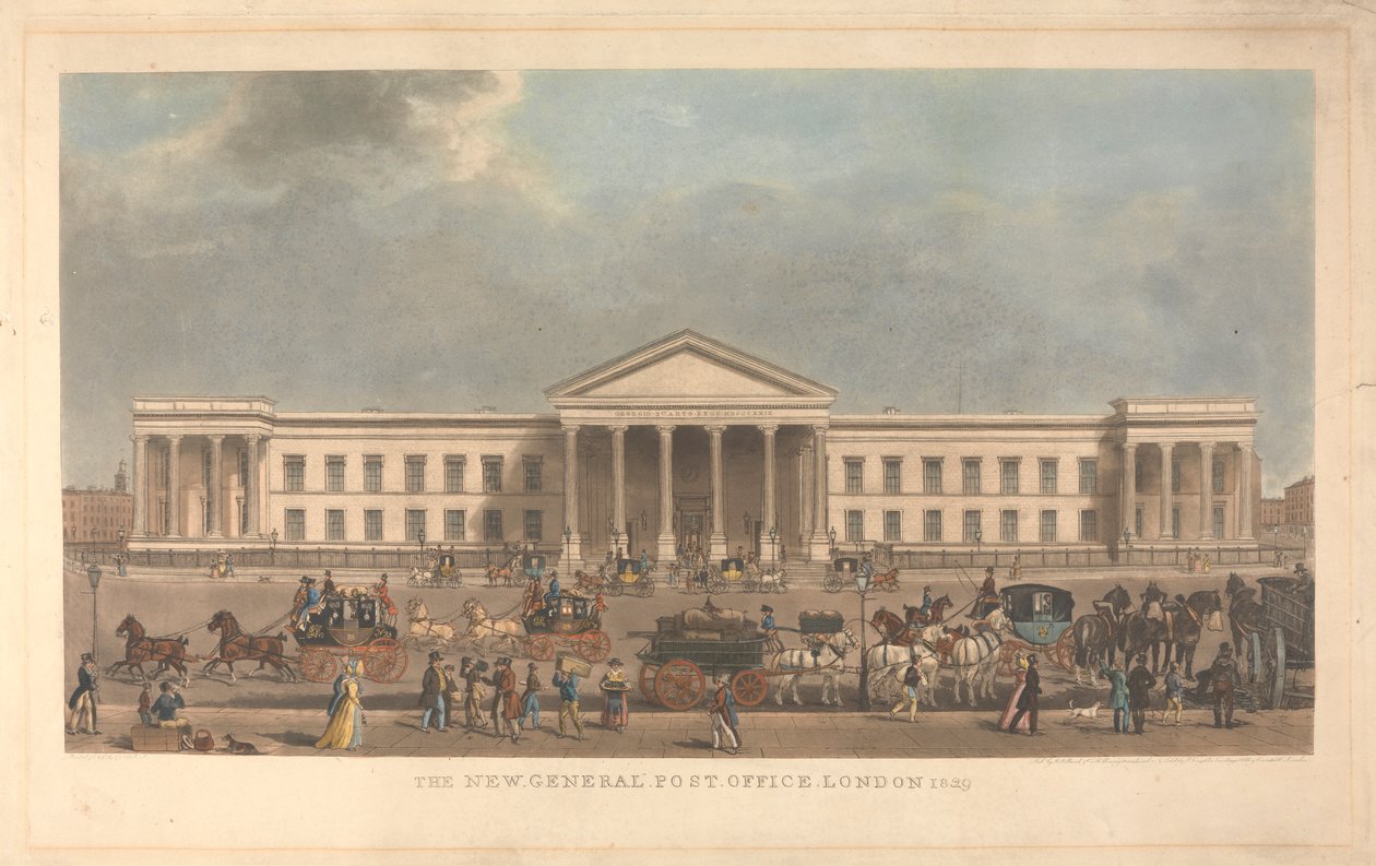 New General Post Office, Londyn autorstwa James Pollard