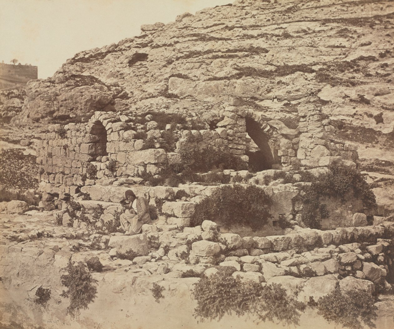 Studnia Joaba, Jerozolima, 1857. autorstwa James Robertson