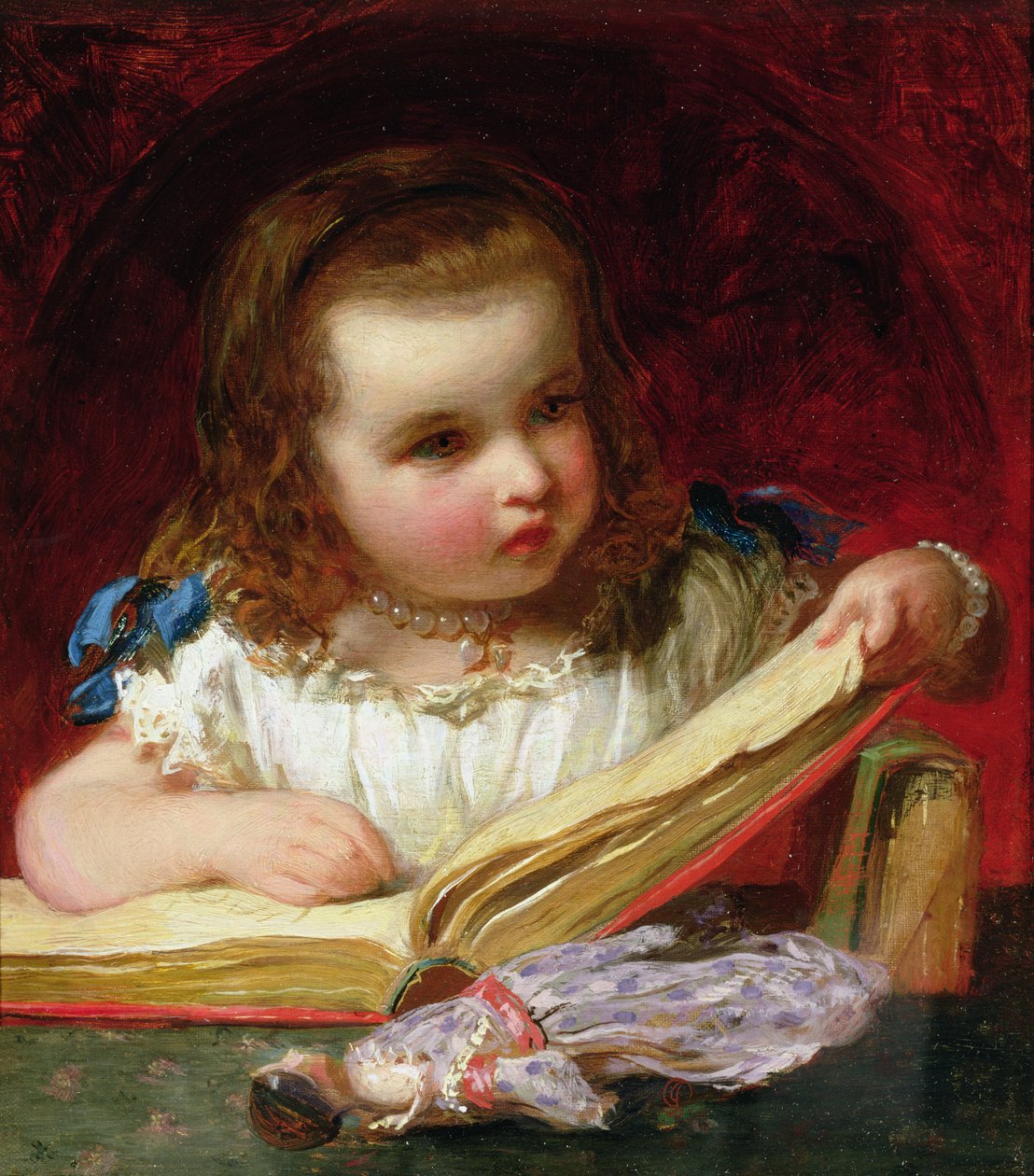 Dziewczyna czytająca autorstwa James Sant