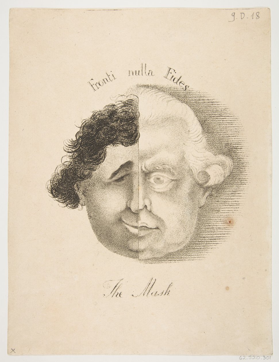 Maska, 21 maja 1783 r. autorstwa James Sayers