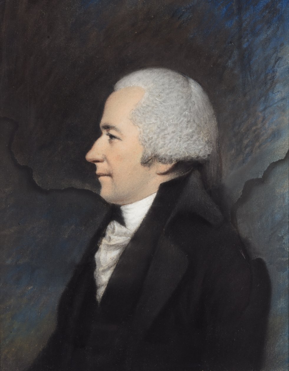 Generał Alexander Hamilton (pastel na szarym papierze) autorstwa James Sharples