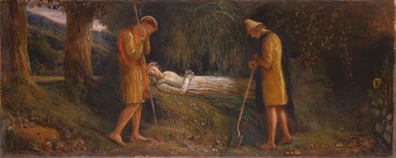 Imogen i pasterze 1860-1870. autorstwa James Smetham