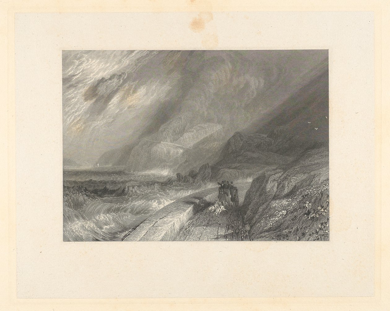 Penmaen Mawr, Caernarvonshire autorstwa James T. Willmore