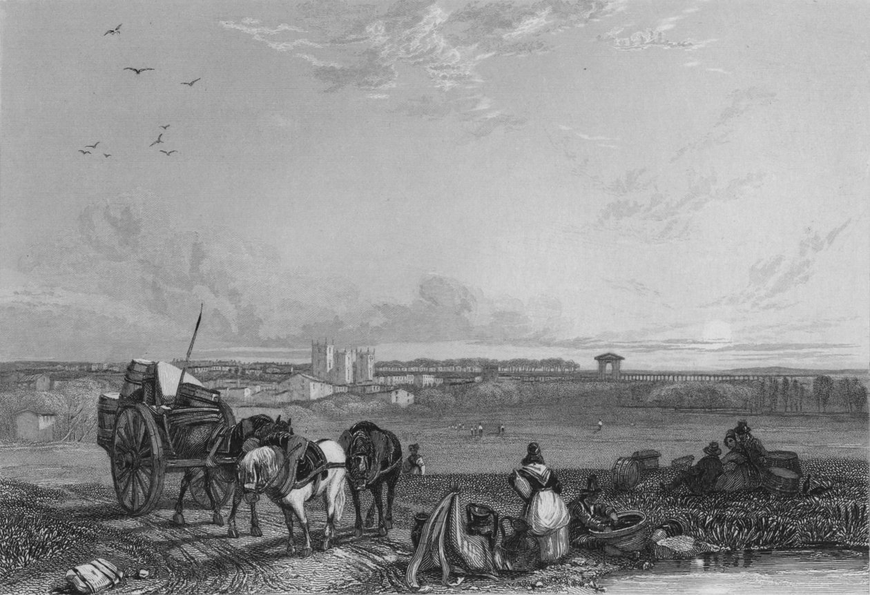 Montpelier, Francja, 1838. autorstwa James Tibbitts Willmore