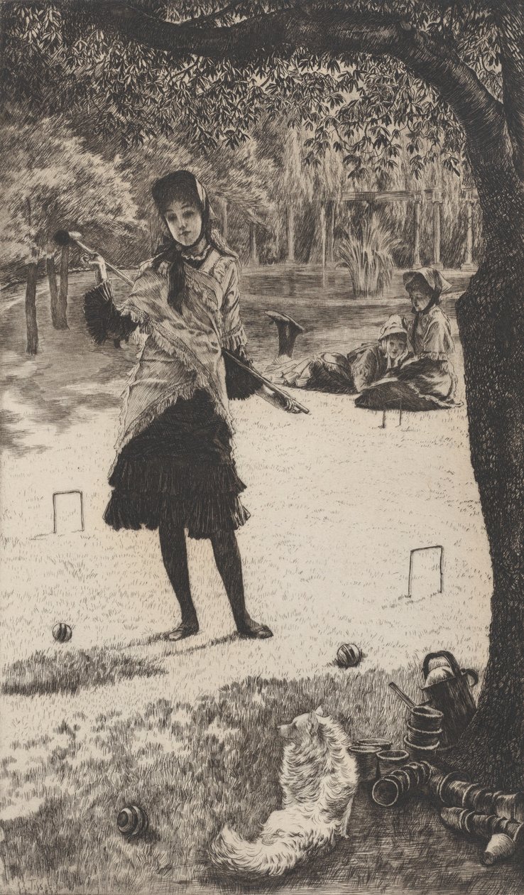 Krokiet, 1878. autorstwa James Tissot