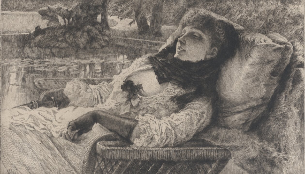 Letni wieczór, 1881 r. autorstwa James Tissot