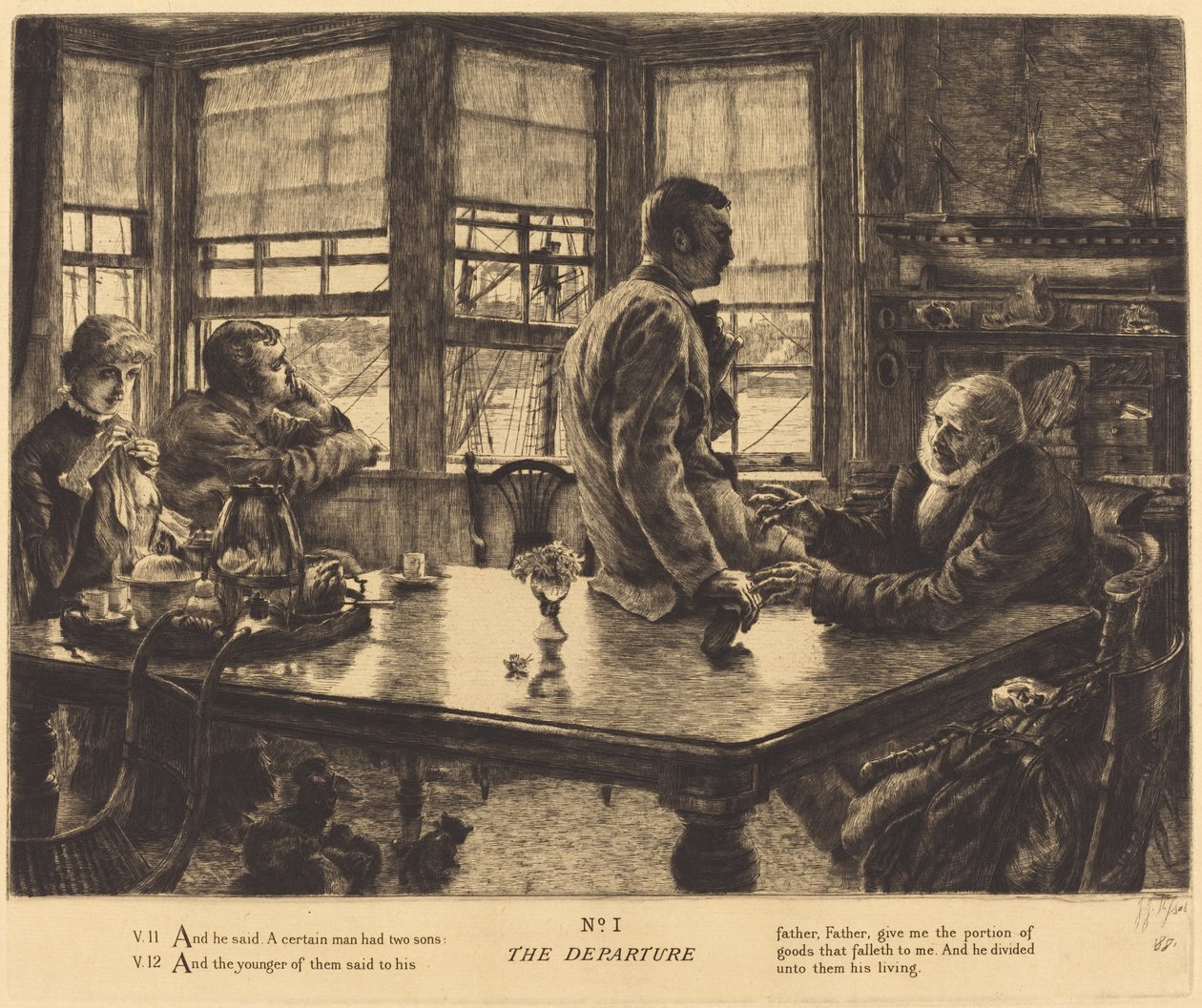 Wyjazd, 1882. autorstwa James Tissot
