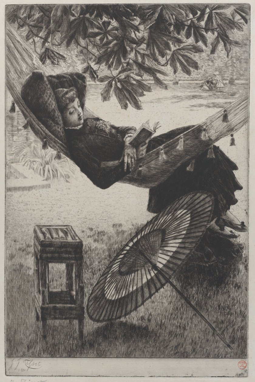 Hamak, 1880. autorstwa James Tissot