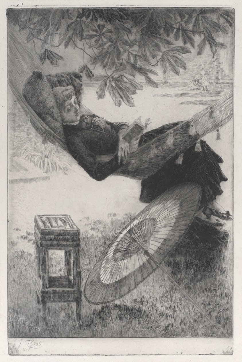 Hamak, 1880. autorstwa James Tissot