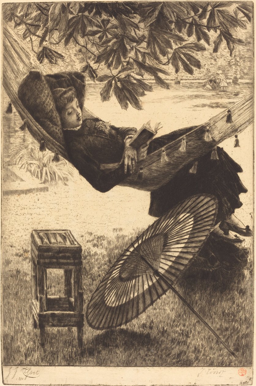 Hamak Le hamac, 1880. autorstwa James Tissot