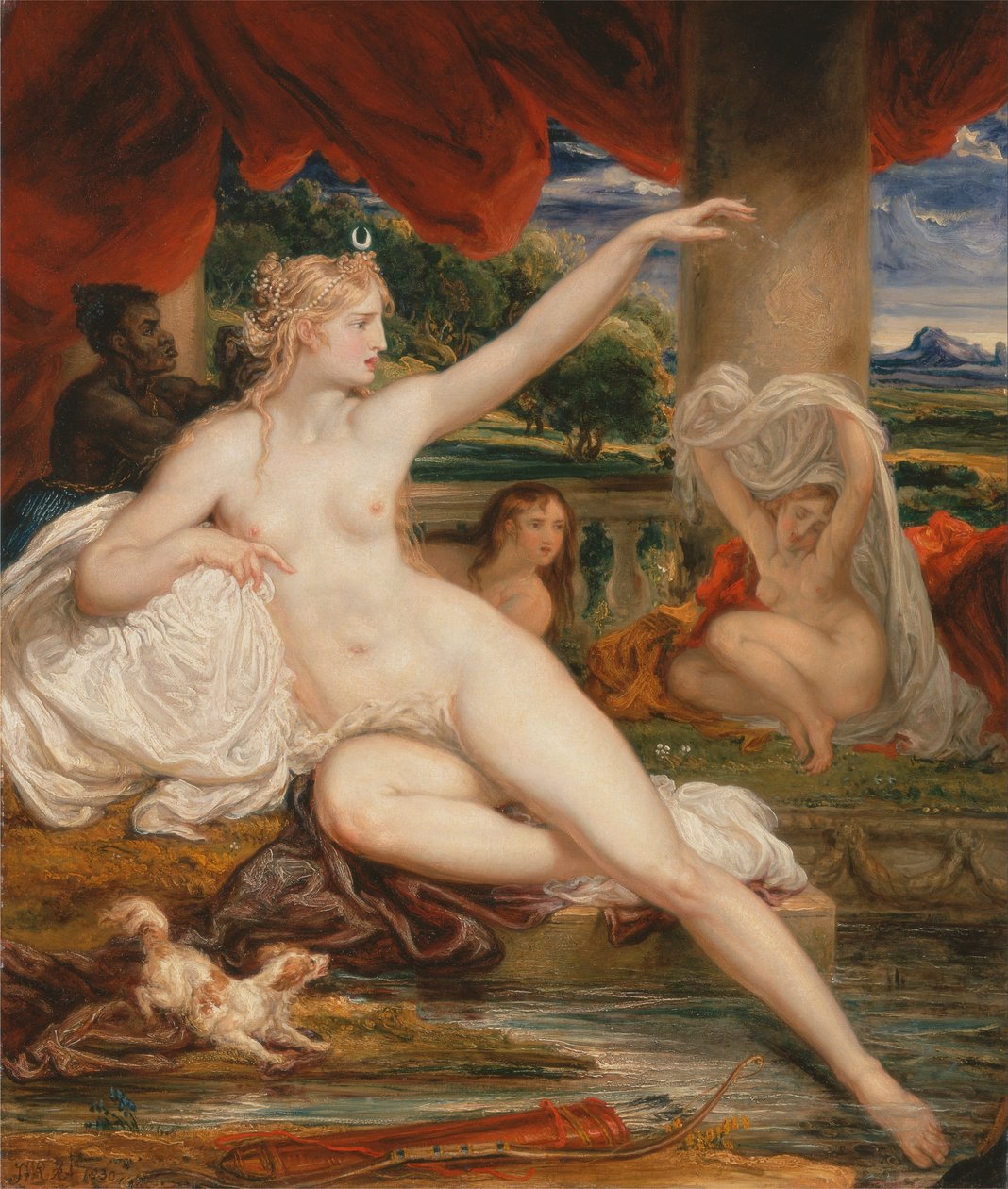 Diana w łaźni autorstwa James Ward