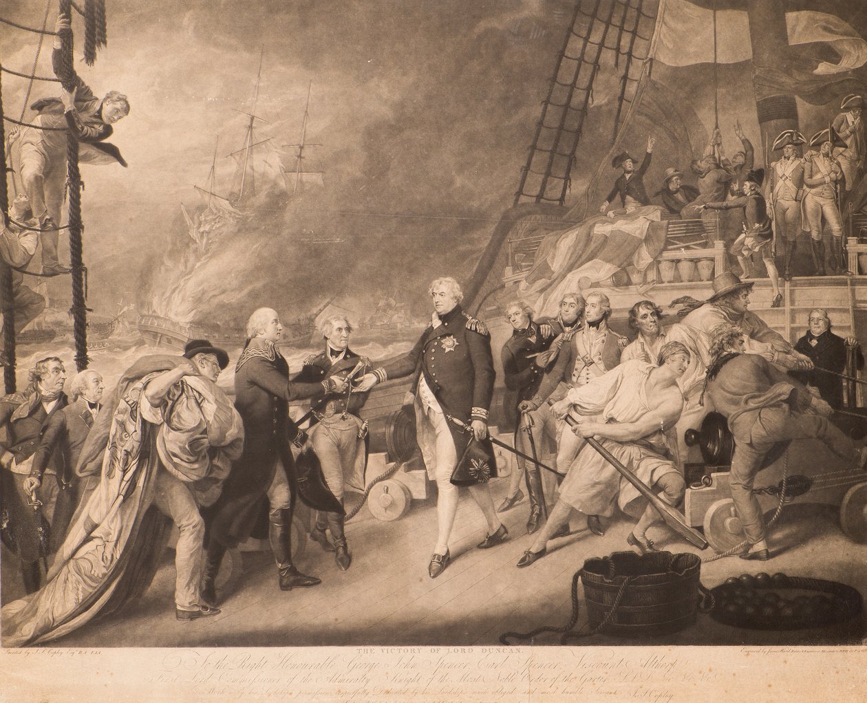 Zwycięstwo Lorda Duncana autorstwa James Ward