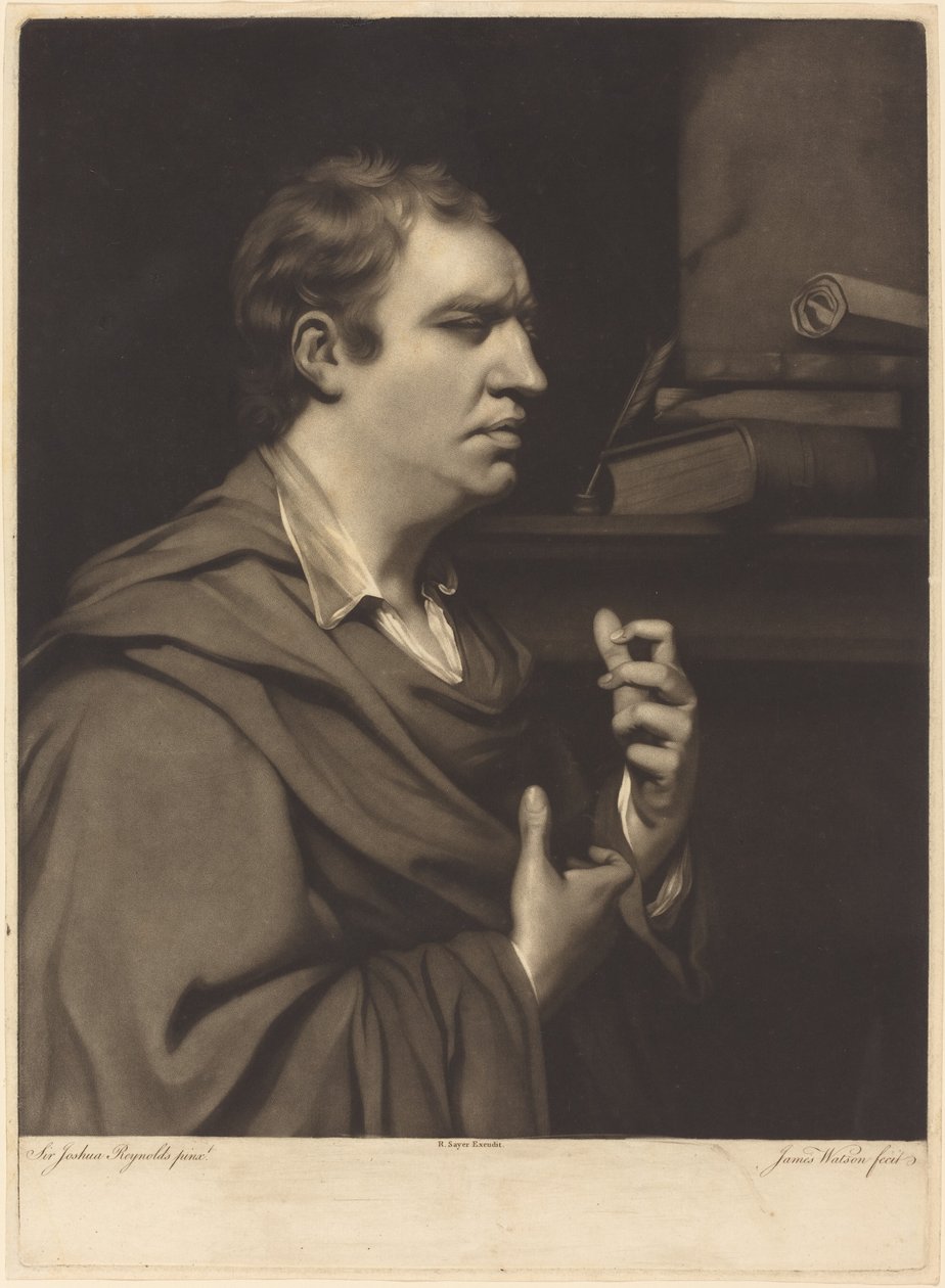 Samuel Johnson autorstwa James Watson after Sir Joshua Reynolds