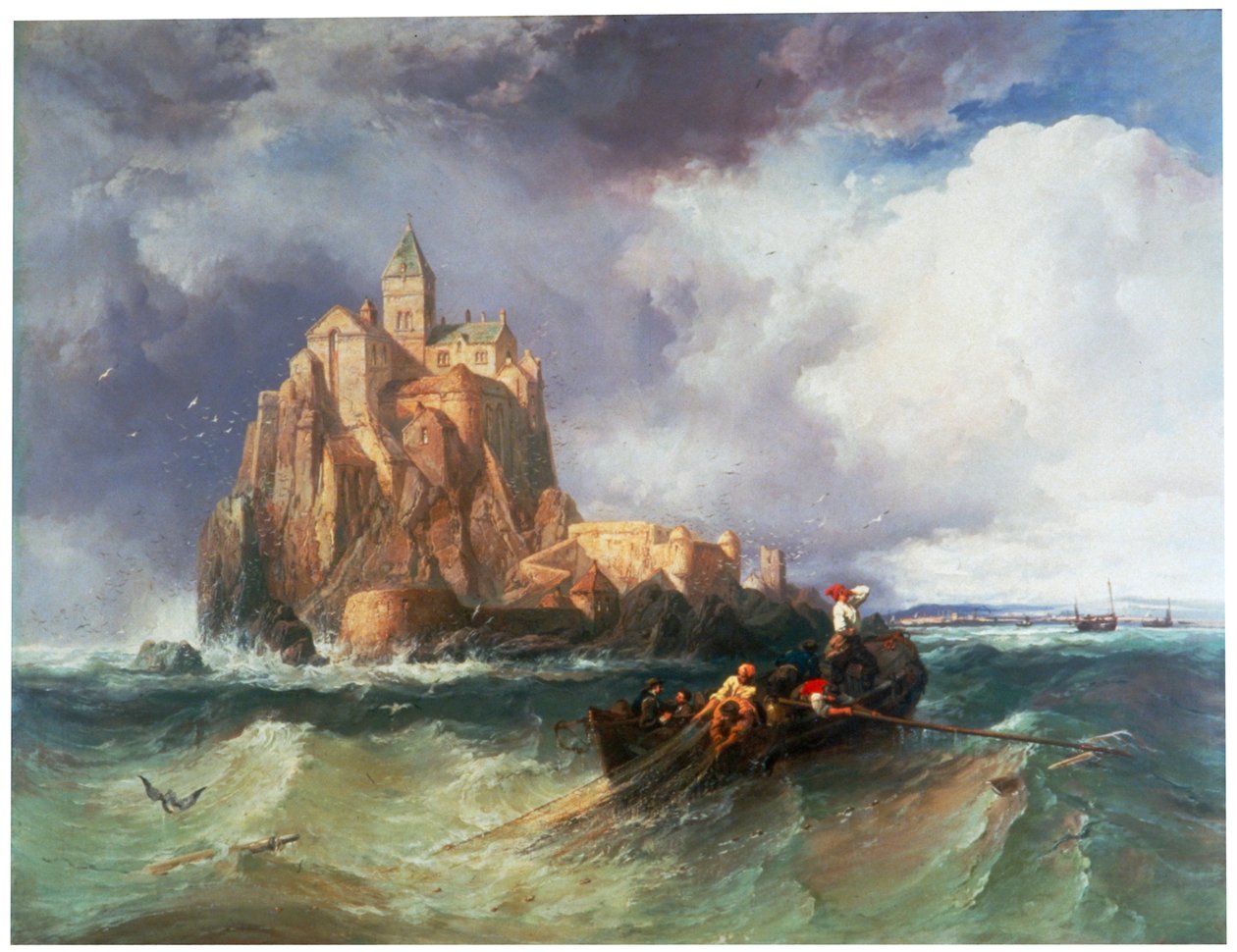 „Mont St Michel”, 1868. autorstwa James Webb