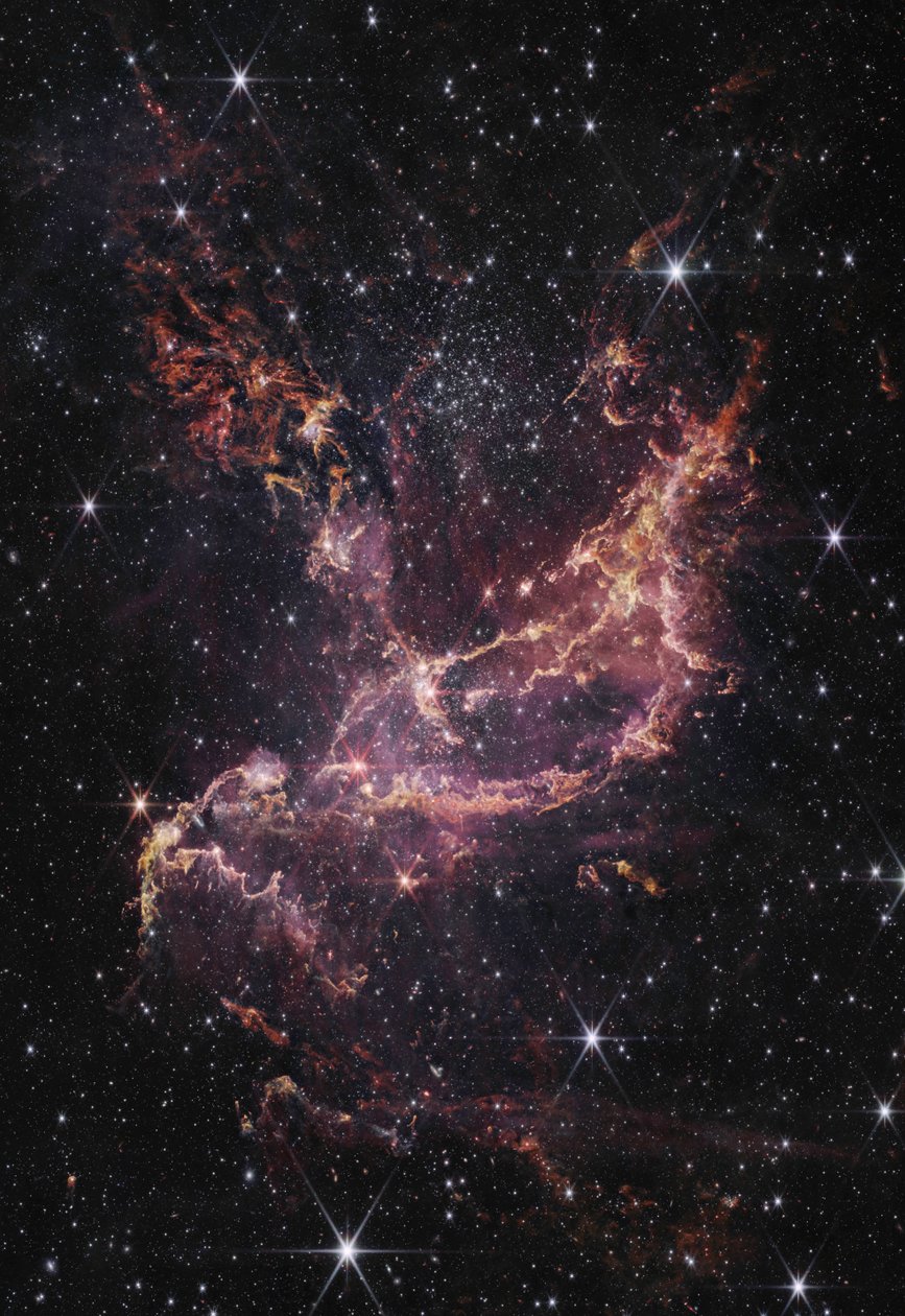NGC 346 (obraz z kamery NIRCam) autorstwa James Webb Space Telescope (NASA)