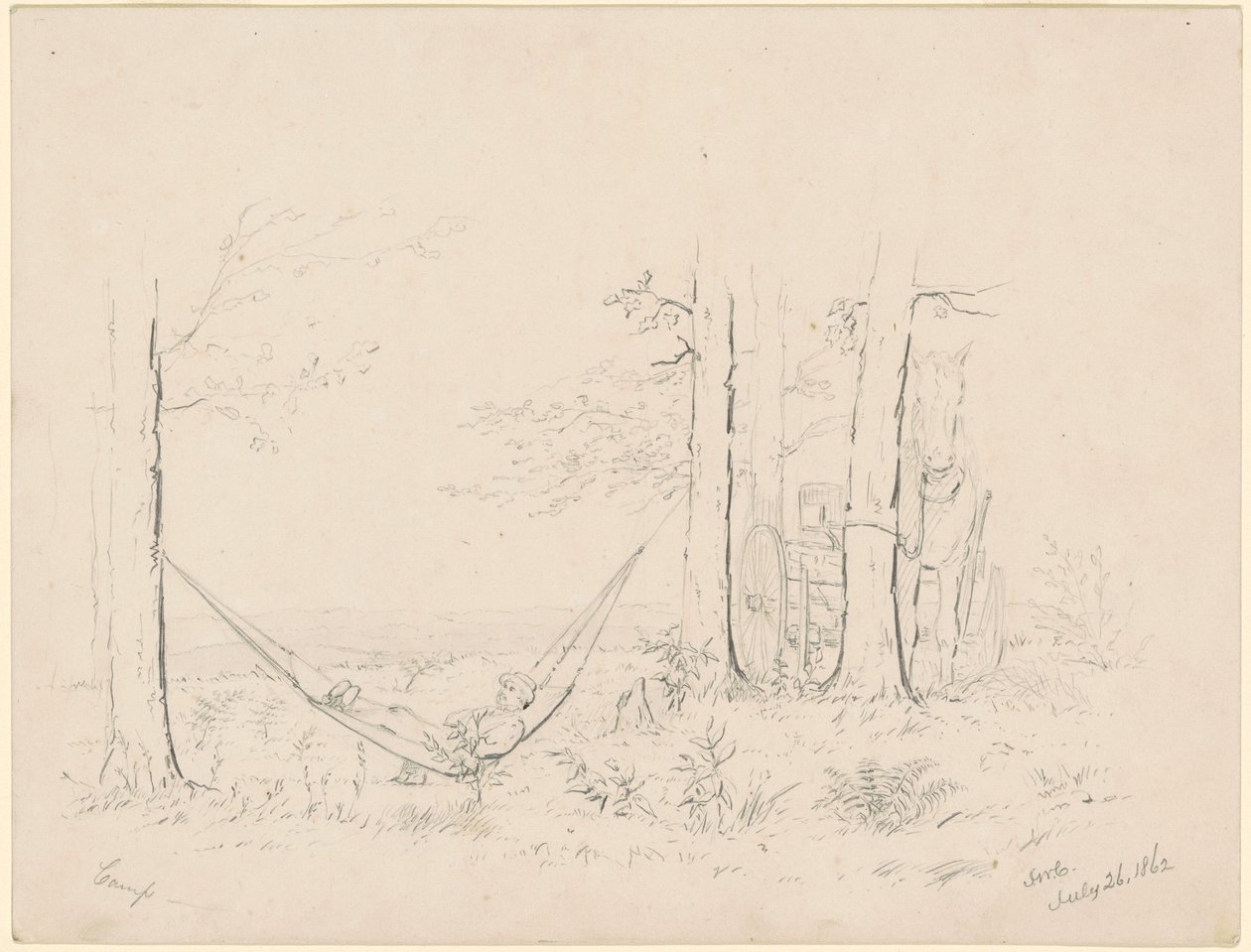 Obóz autorstwa James Wells Champney
