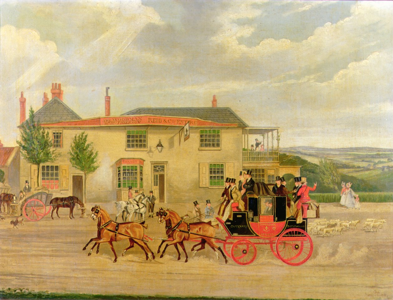 Widok na Highgate Road autorstwa James after Pollard