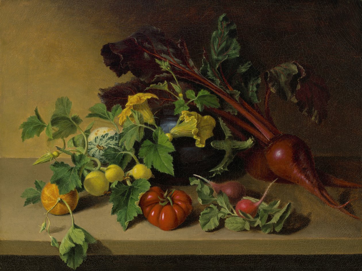 Martwa natura z warzywami, 1826 autorstwa James the Elder Peale