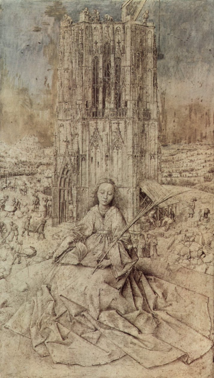 Św. Barbara autorstwa Jan van Eyck