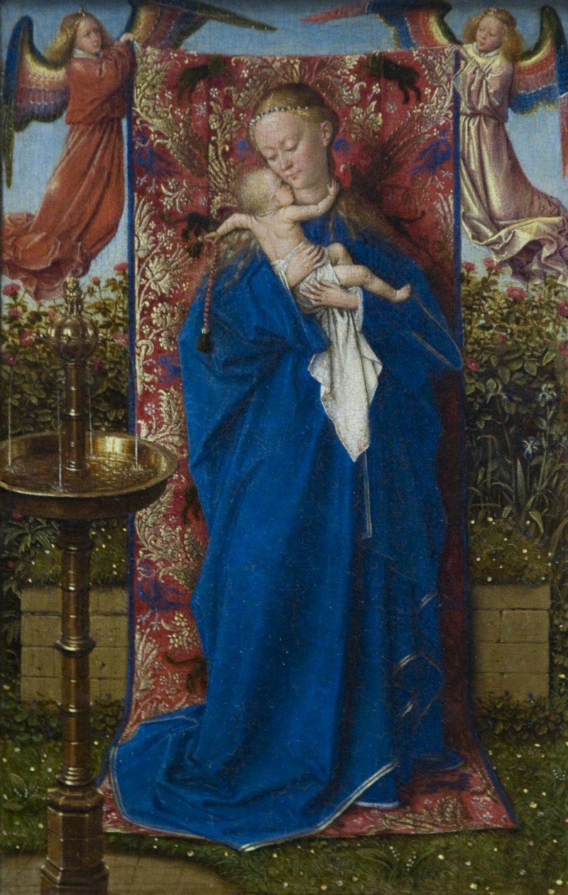 Madonna przy fontannie autorstwa Jan van Eyck