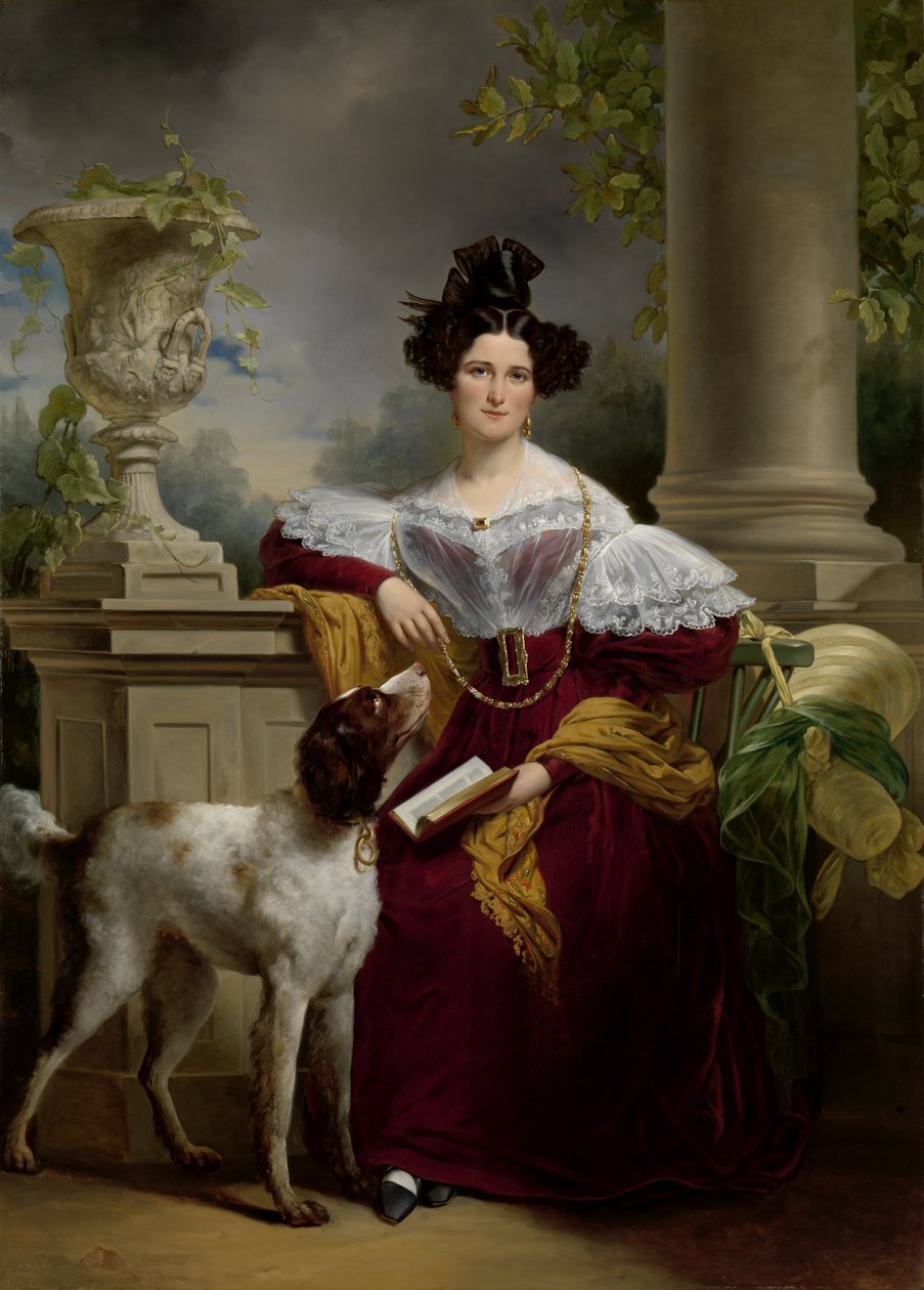 Pani Provo Kluit-Assink olej na płótnie 206 x 149 cm XIX w. autorstwa Jan Adam Janszoon Kruseman