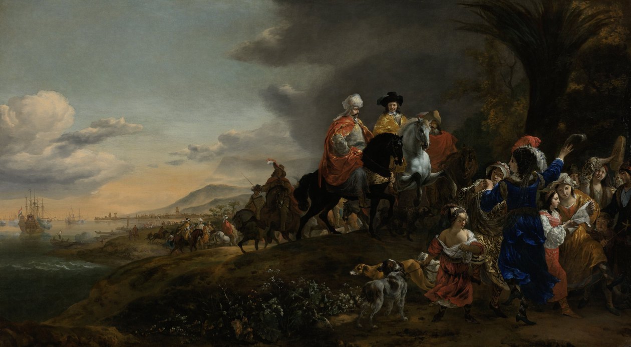 Ambasador Holandii w drodze do Isfahanu, 1653-59 autorstwa Jan Baptist Weenix