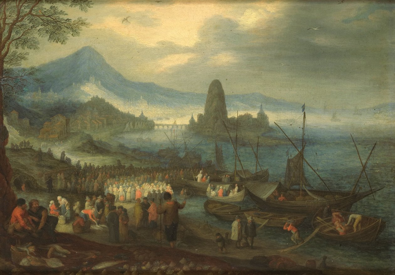 Głoszenie na Morzu Galilejskim autorstwa Jan the Elder Brueghel