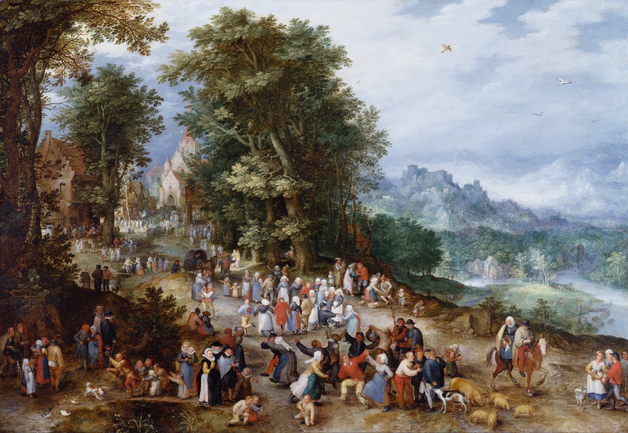 Targi Flamandzkie autorstwa Jan the Elder Brueghel