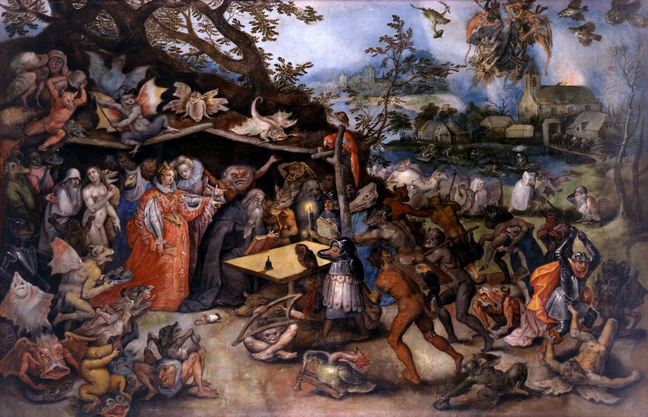 Pokusy Sa _Antonio Abad autorstwa Jan the Elder Brueghel