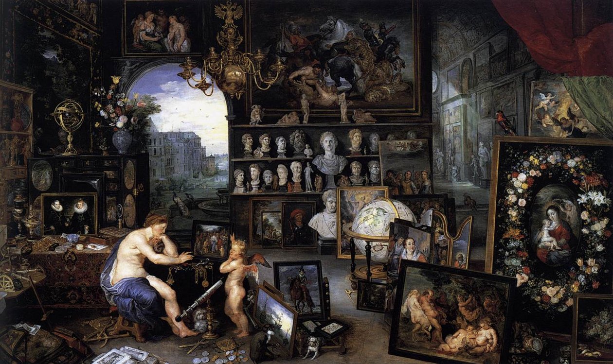 Zmysł wzroku autorstwa Jan the Elder Brueghel