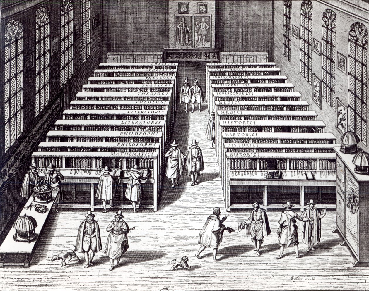Biblioteka Uniwersytecka w Lejdzie, 1610 (fot. bw) autorstwa Jan Cornelis Woudanus
