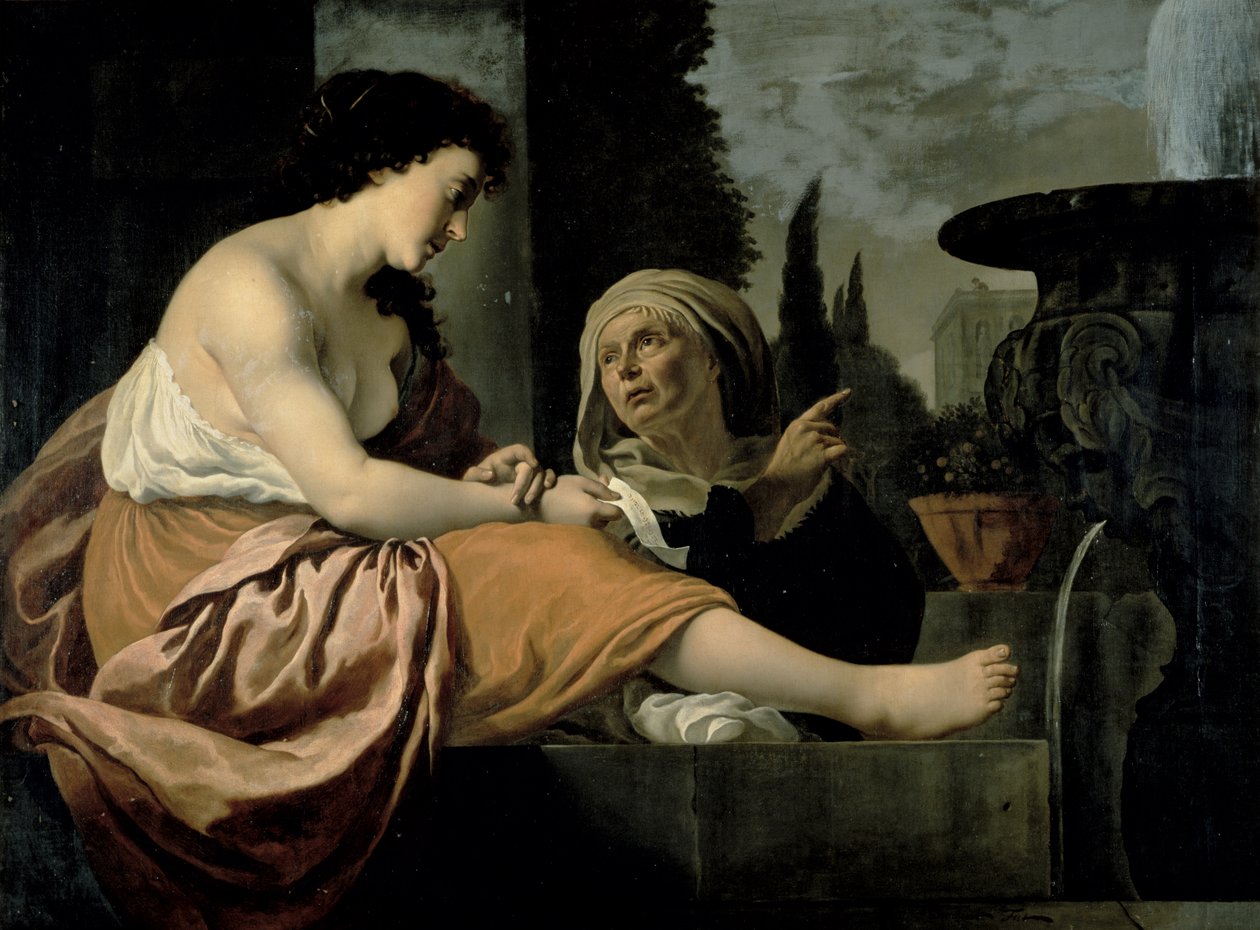 Batszeba w swojej toalecie autorstwa Gerrit van Honthorst