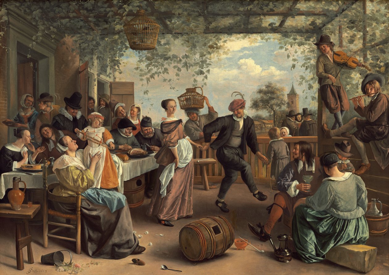 Tańcząca para autorstwa Jan Havickszoon Steen