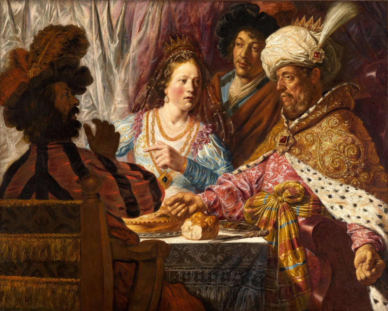 Święto Estery autorstwa Jan Lievens