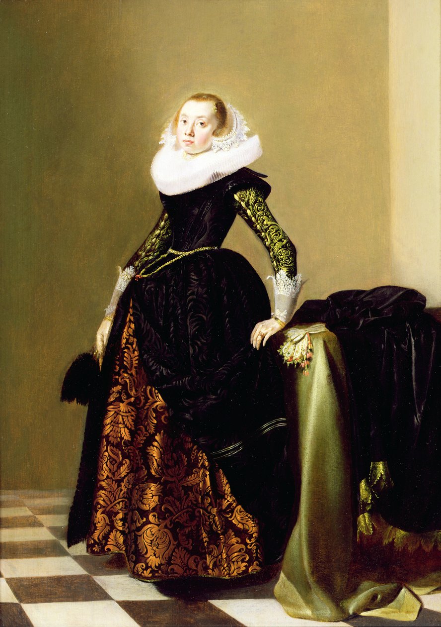 Portret damy (panel) autorstwa Jan Miense Molenaer