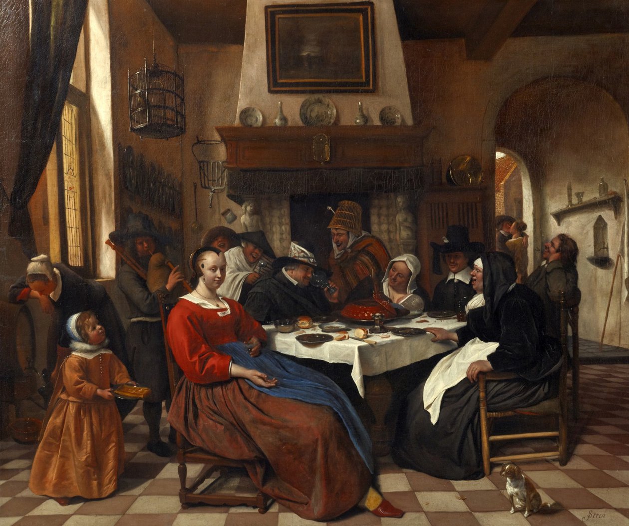 Nieznany obraz autorstwa Jan Havickszoon Steen